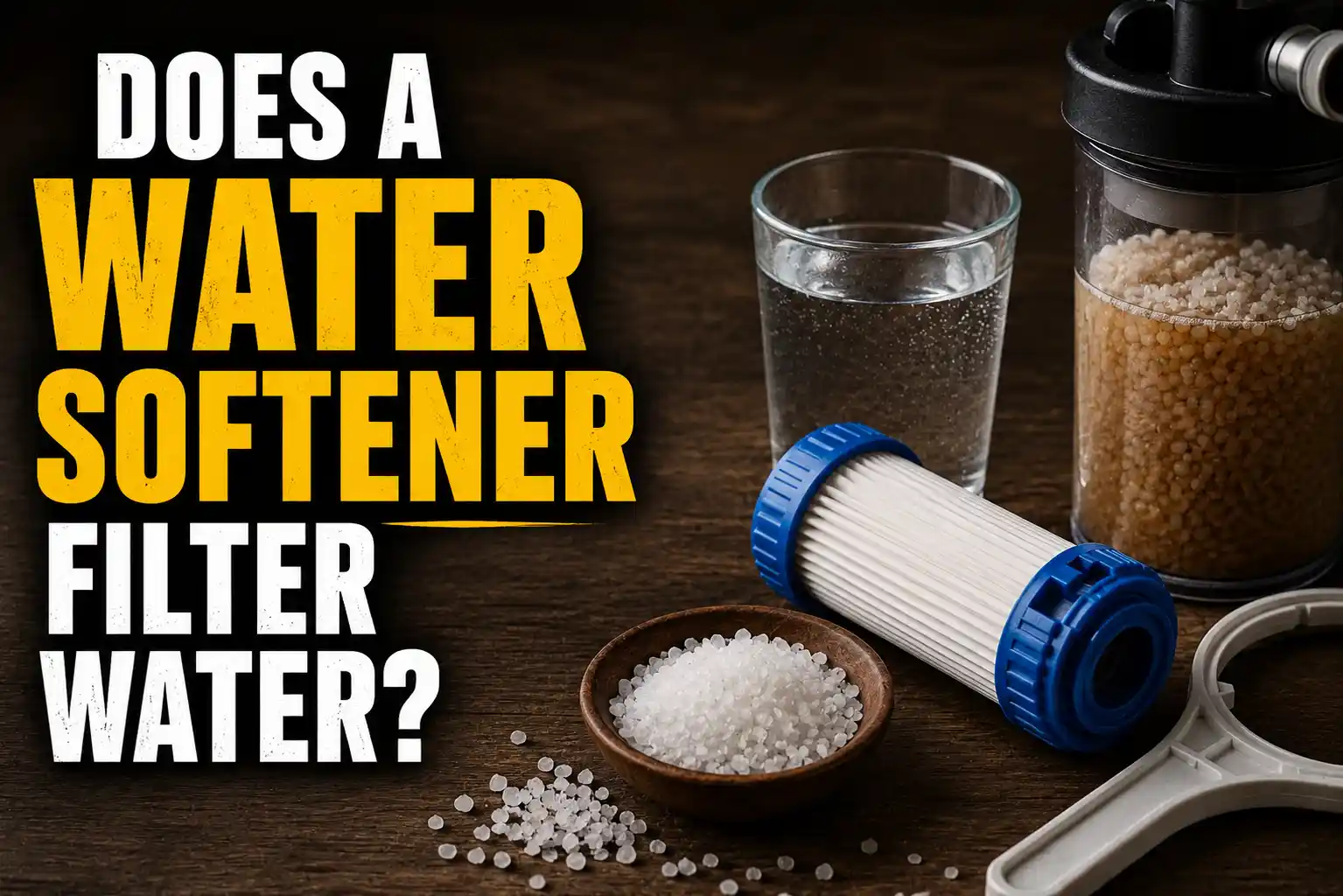 Does a Water Softener Filter Water?