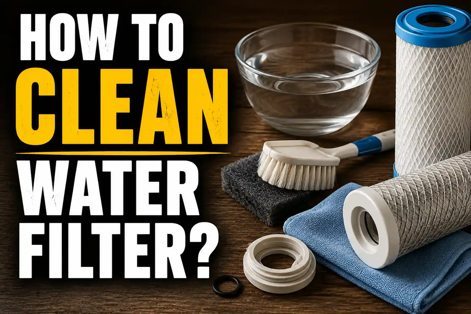 How to Clean Water Filter?