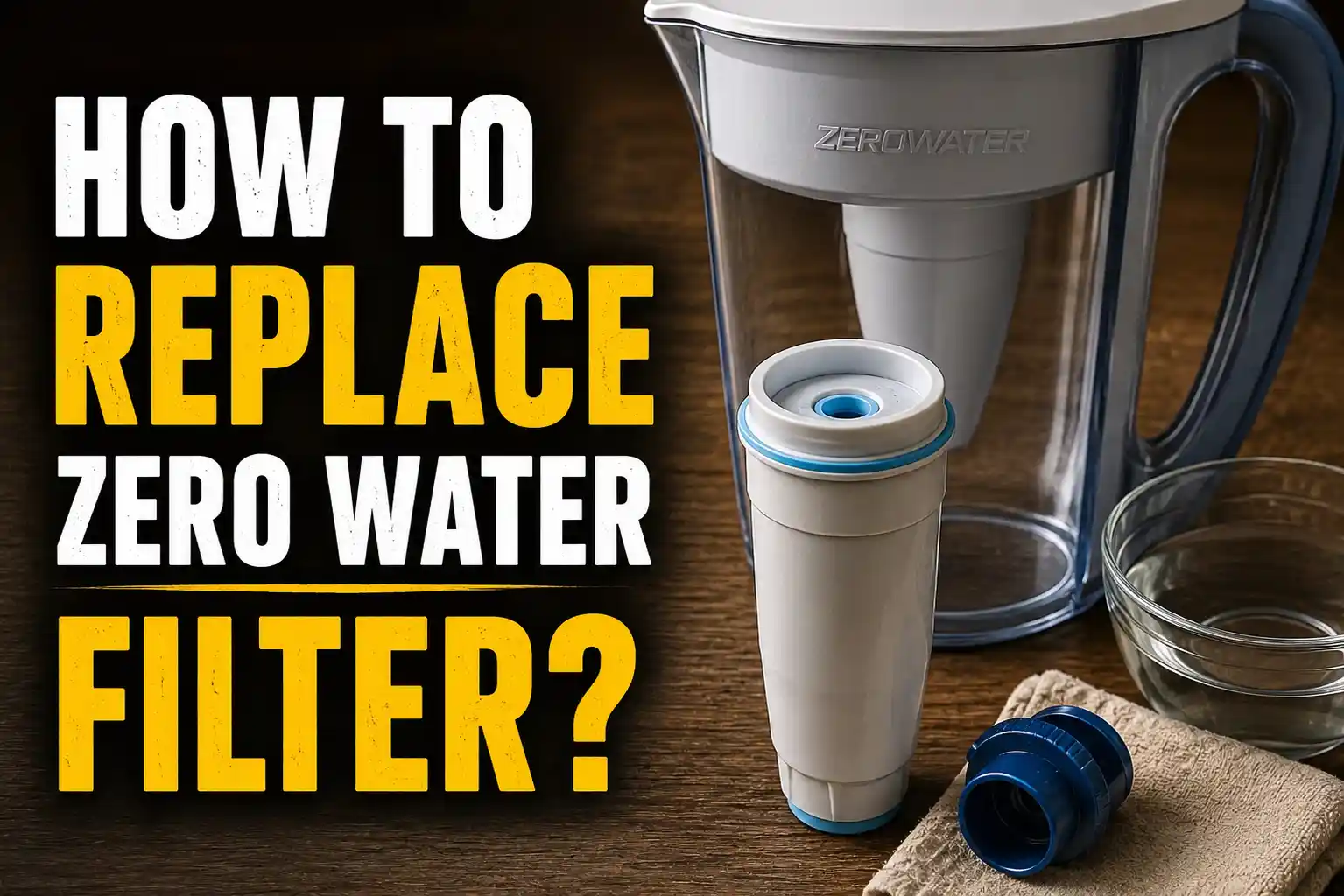 How to Replace Zero Water Filter
