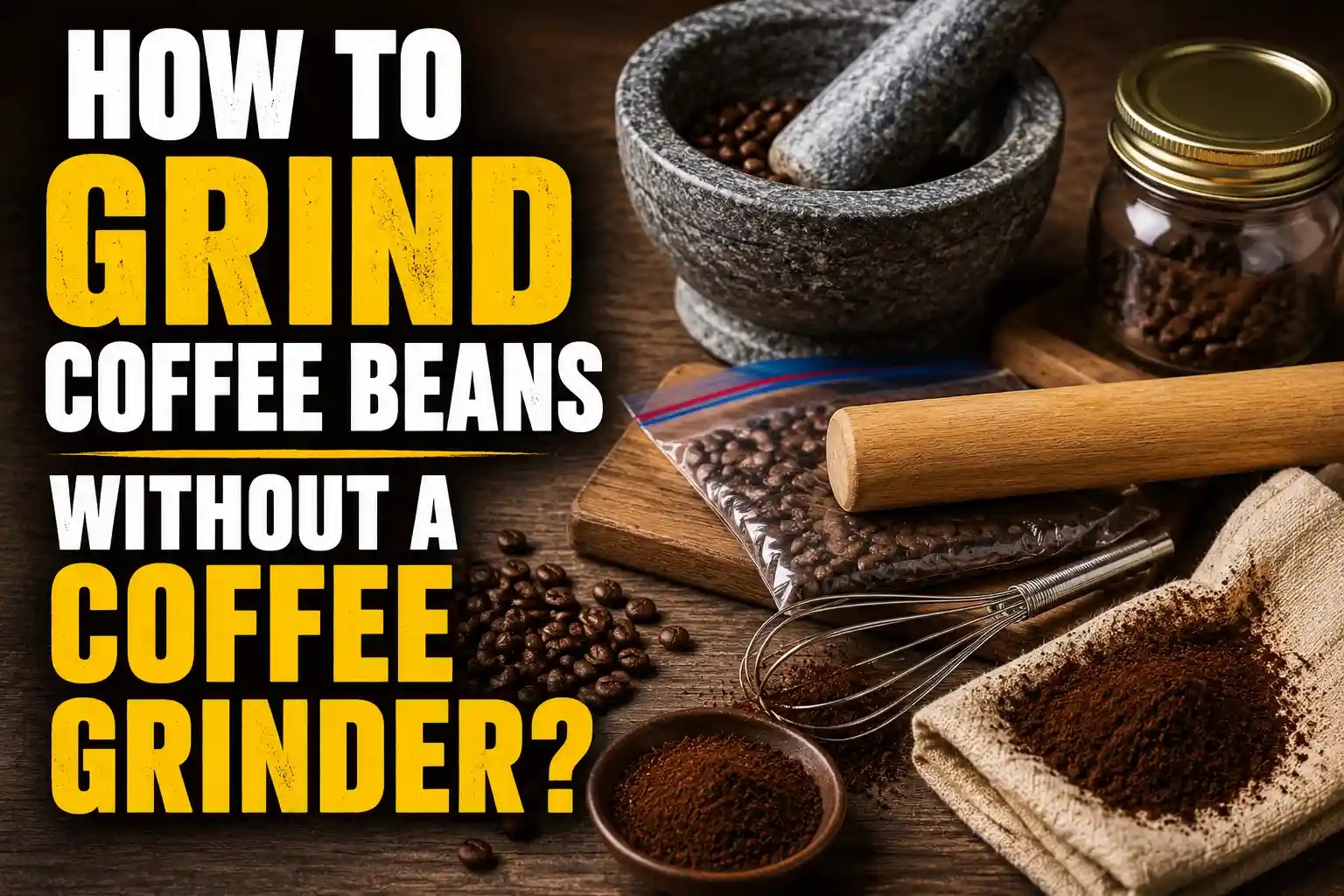 How to Grind Coffee Beans Without a Coffee Grinder