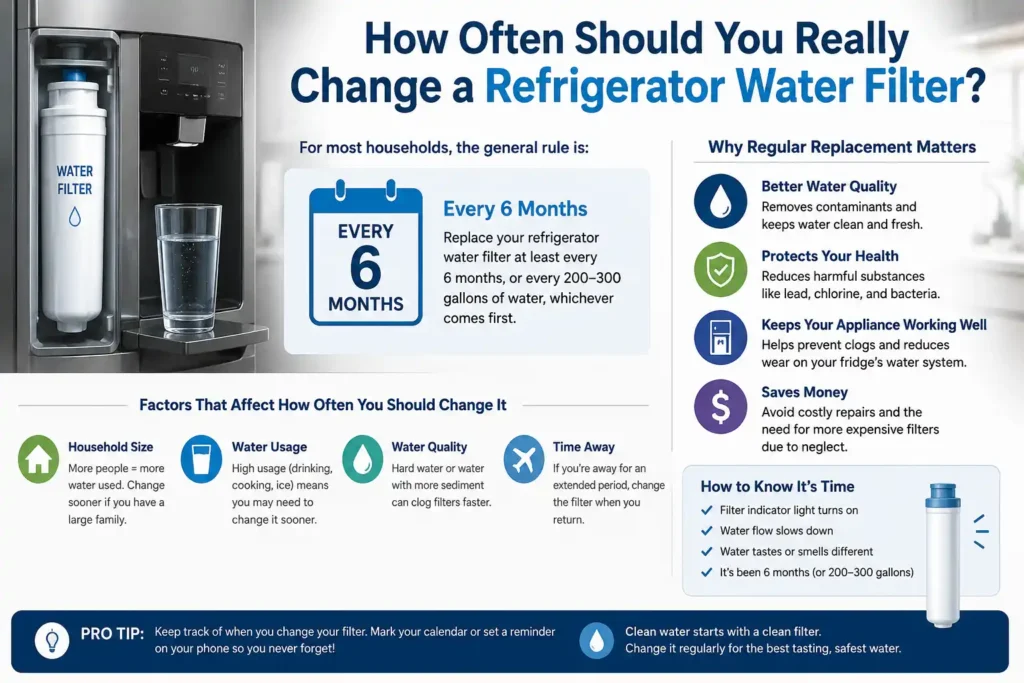 How Often Should I Change My Refrigerator Water Filter