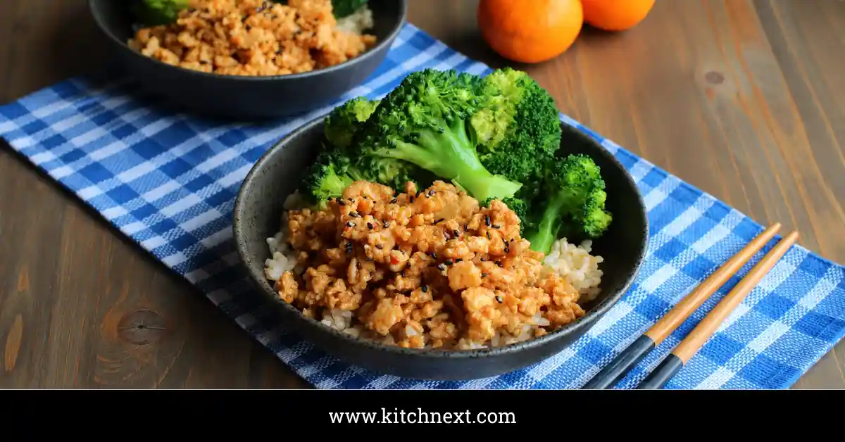 Orange Ground Chicken Rice Bowls (30-Minute Recipe)