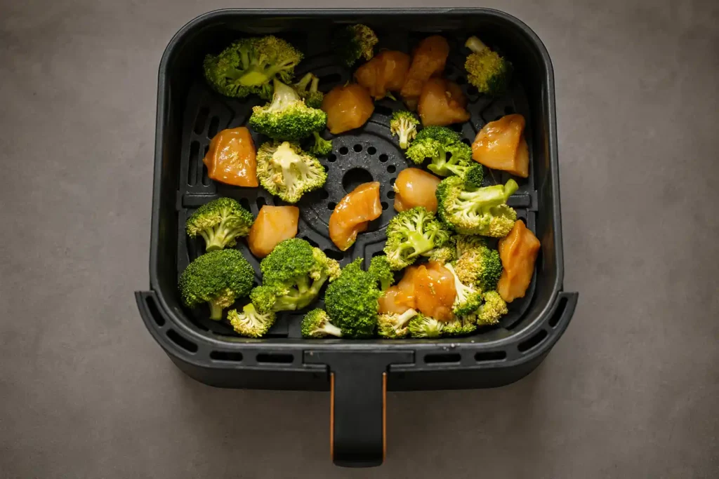 Air Fryer Chicken and Broccoli
