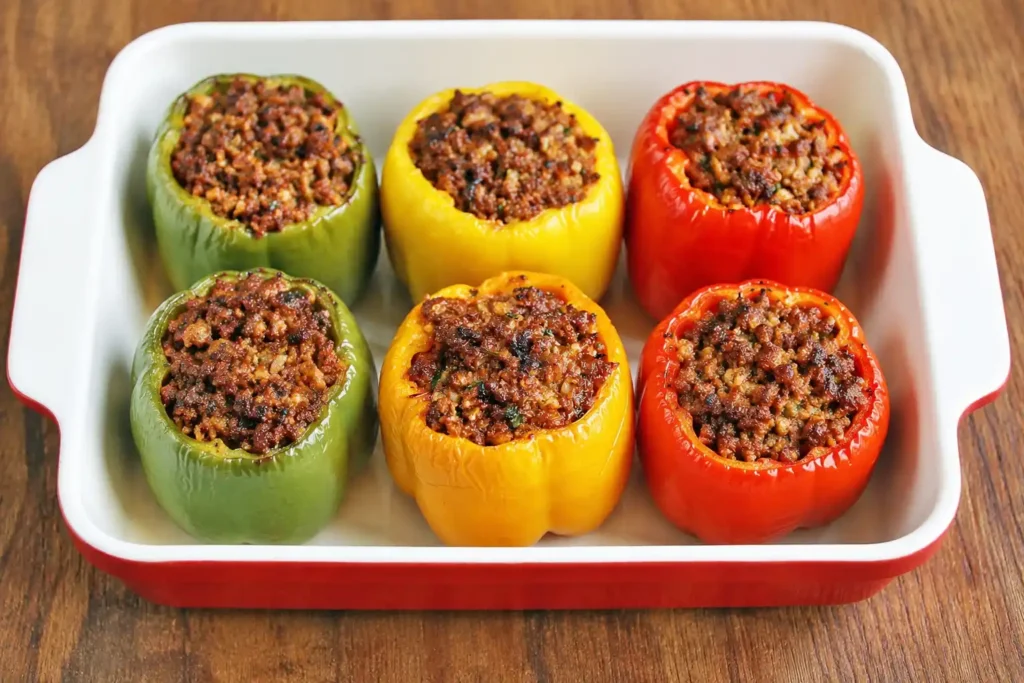 Stuffed Peppers Without Rice