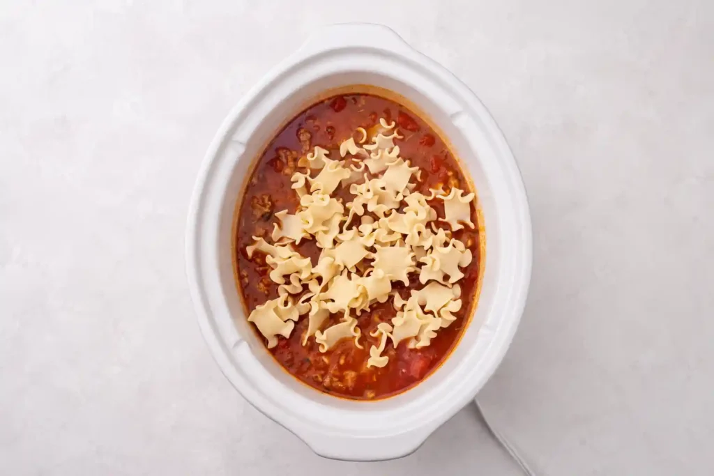 Crockpot Lasagna Soup