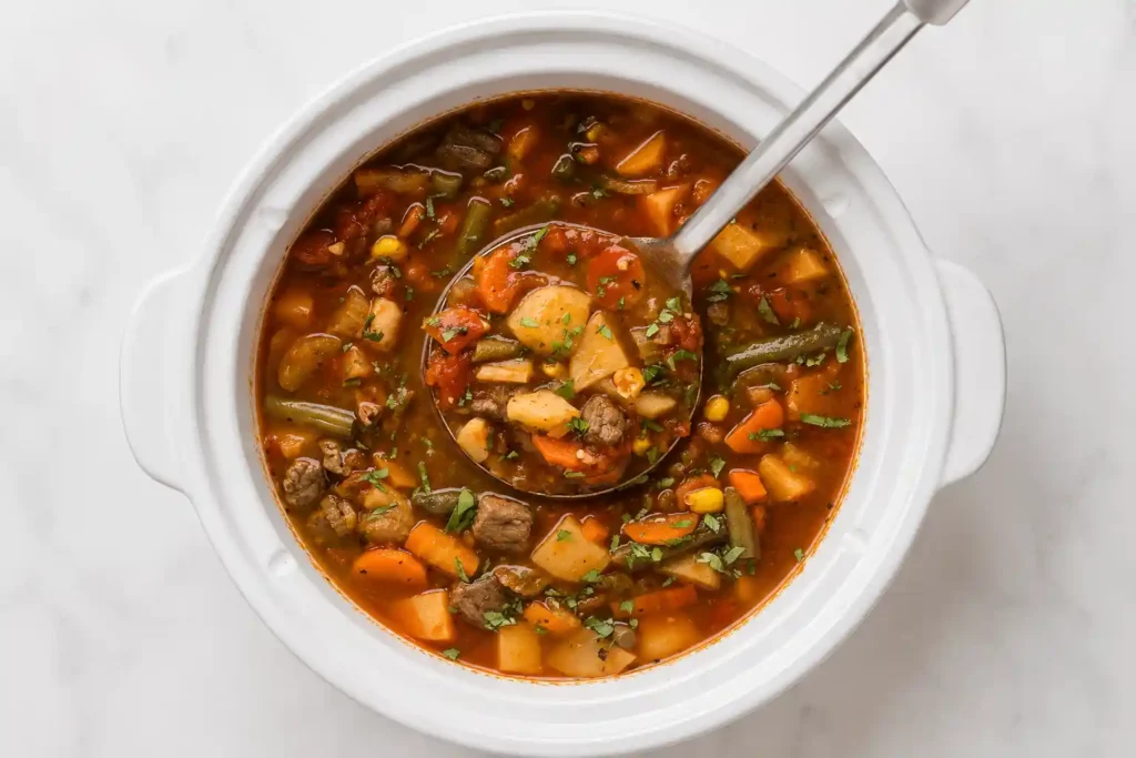 Crockpot Vegetable Beef Soup Recipe