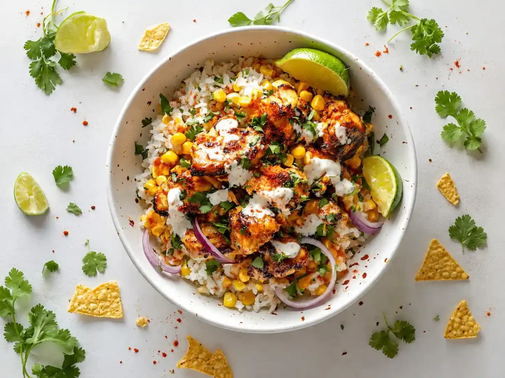 Street Corn Chicken Rice Bowl Recipe