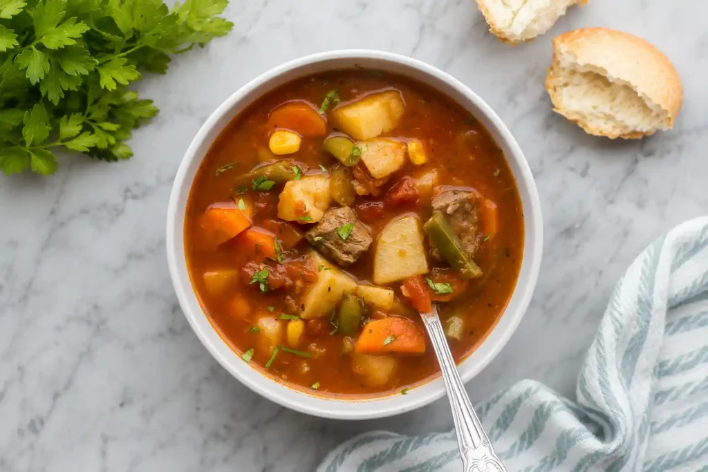 Crockpot Vegetable Beef Soup Recipe