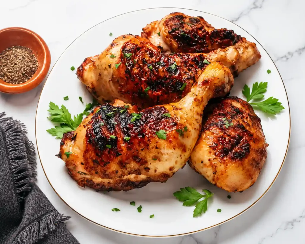 Grilled Chicken Quarters