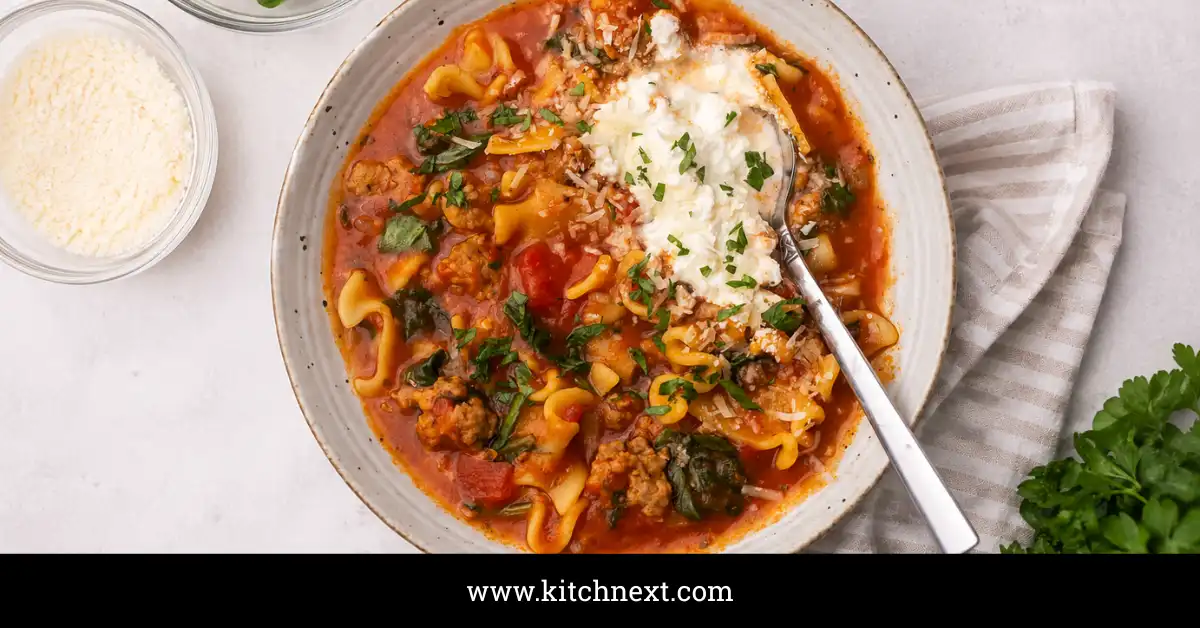 Crockpot Lasagna Soup