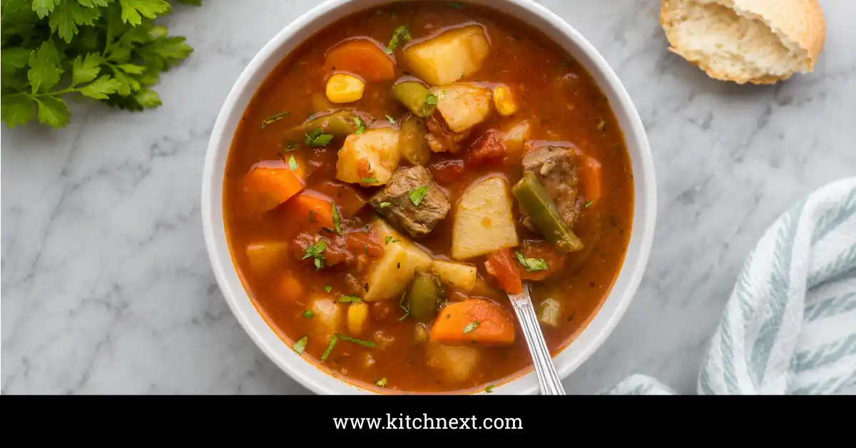 Crockpot Vegetable Beef Soup Recipe