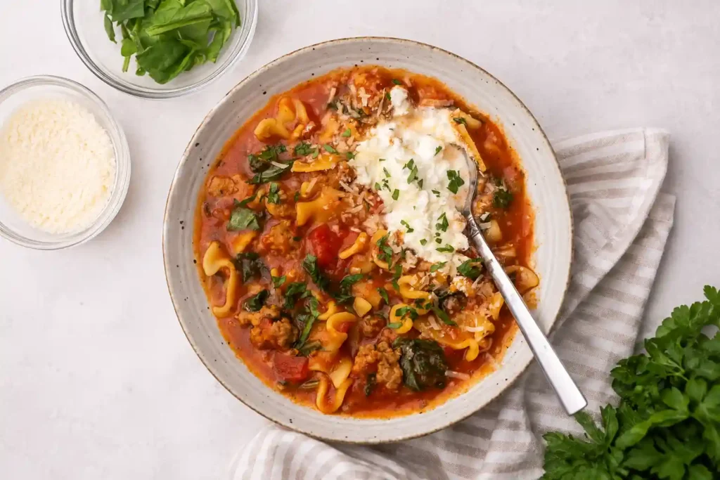 Crockpot Lasagna Soup