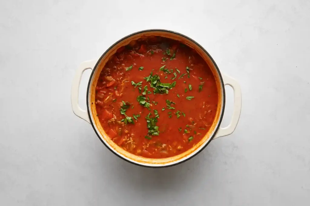Stovetop Stuffed Pepper Soup