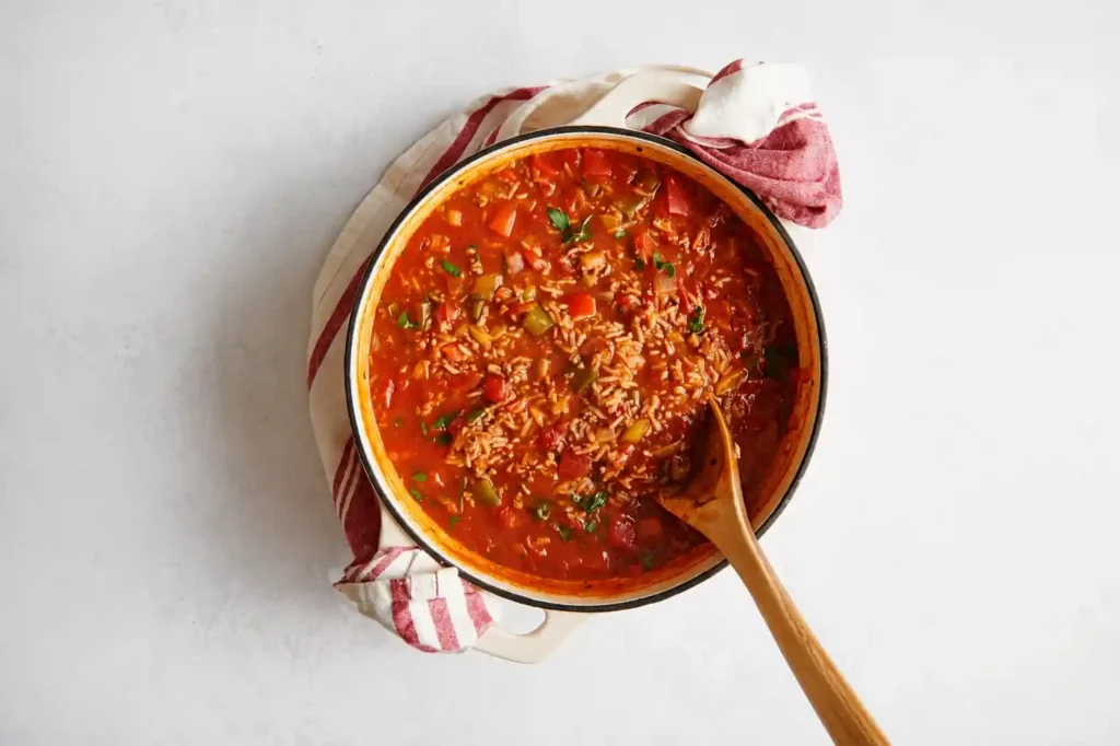 Stovetop Stuffed Pepper Soup