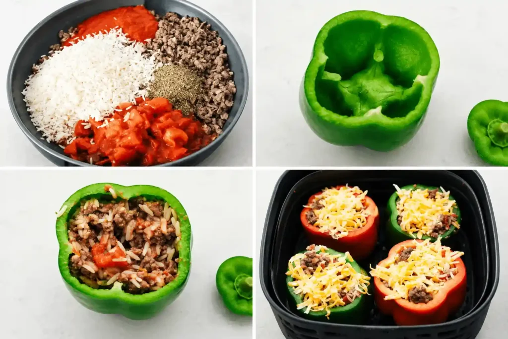 Air Fryer Stuffed Peppers