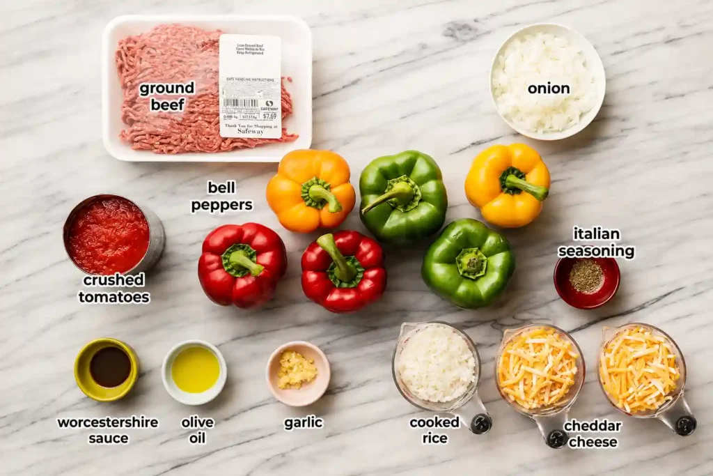 Ground Beef Stuffed Peppers
