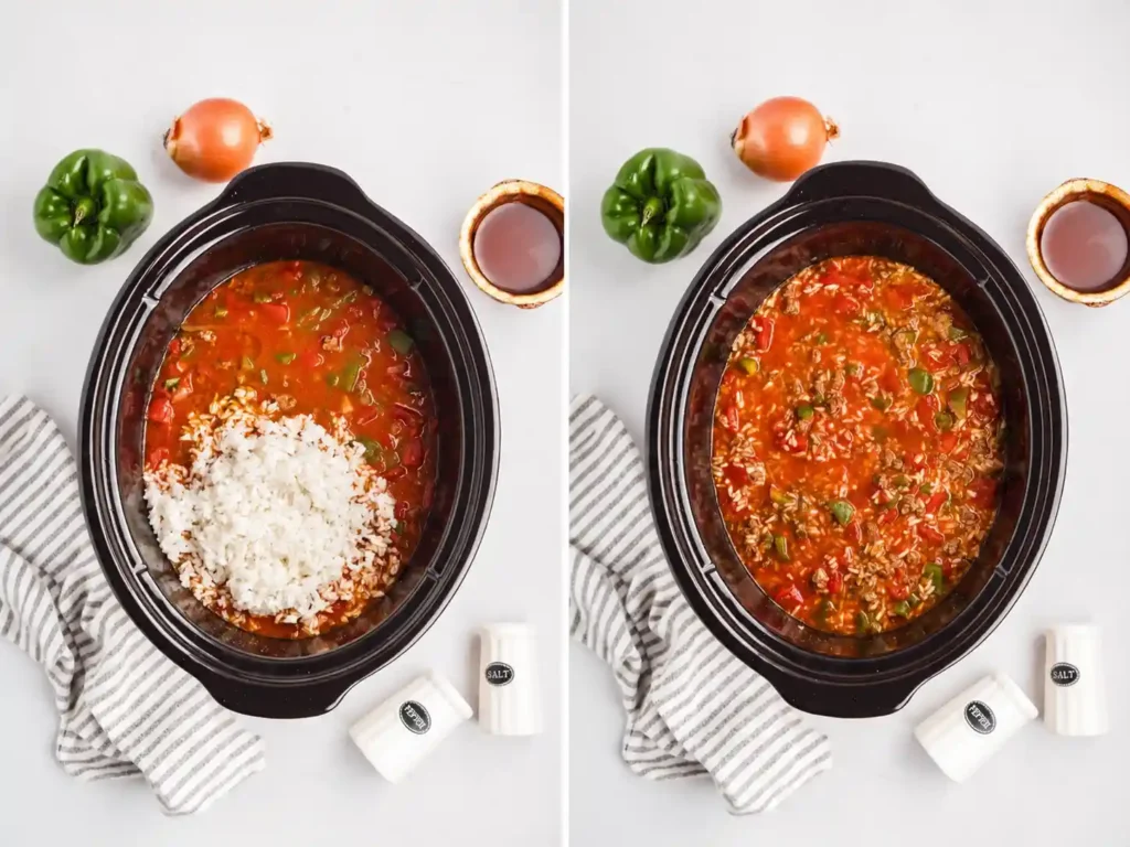 Crockpot Stuffed Pepper Soup