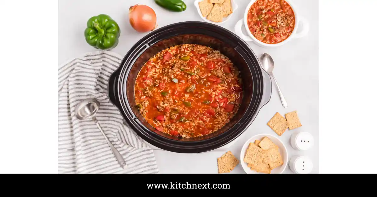 Crockpot Stuffed Pepper Soup