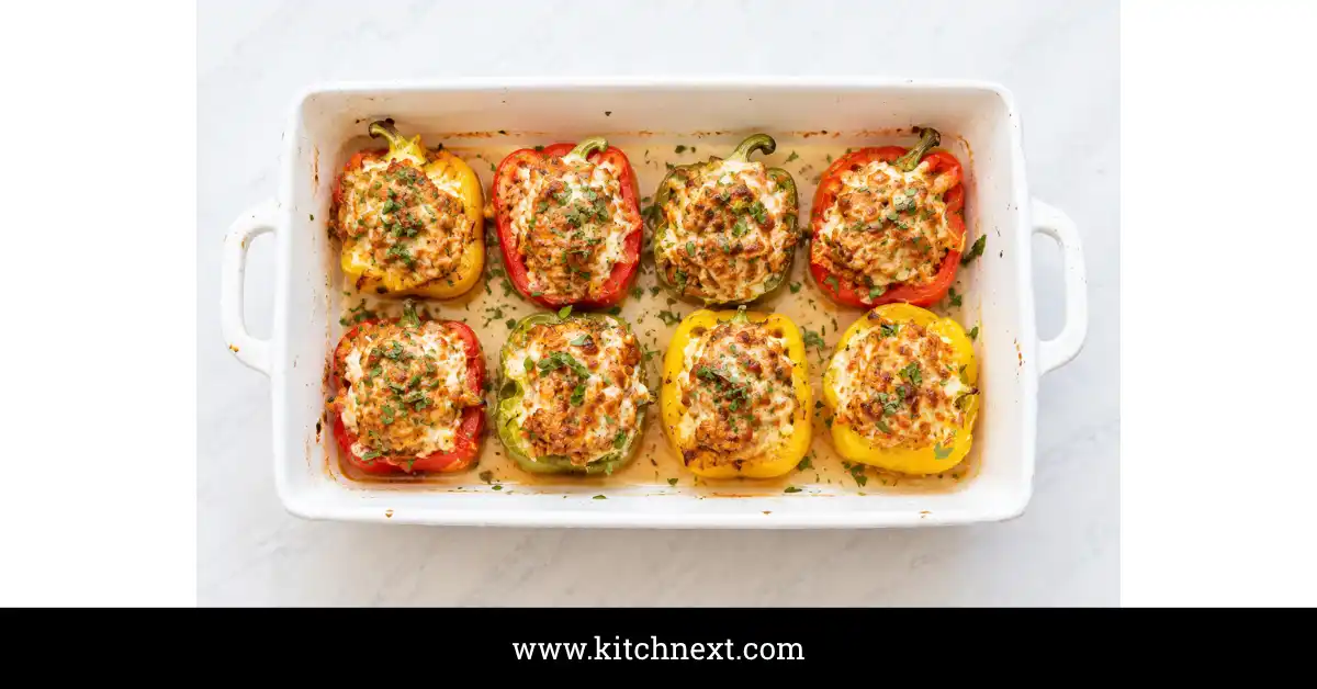 Ground Chicken Stuffed Peppers