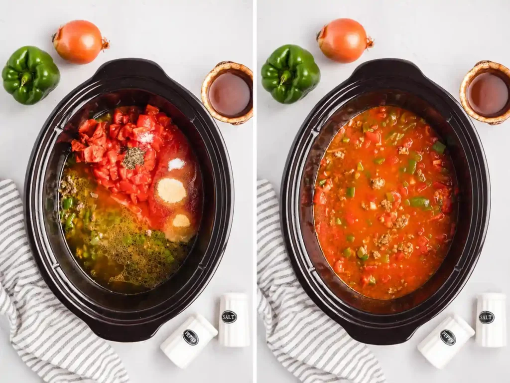 Crockpot Stuffed Pepper Soup