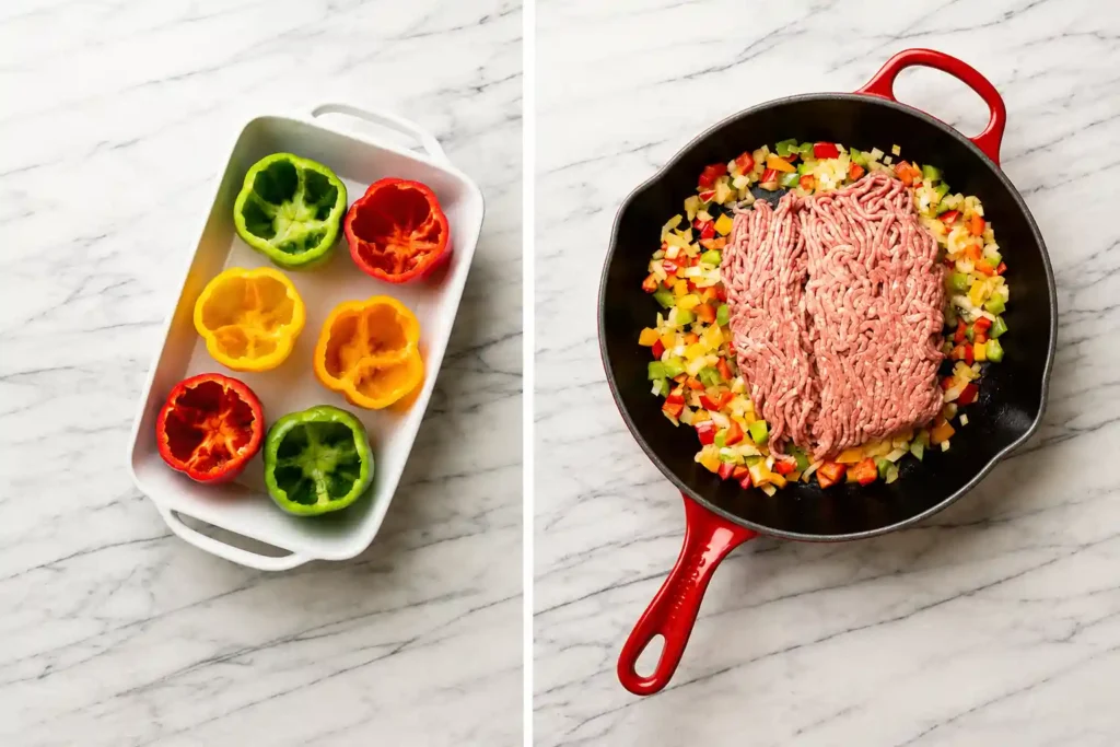 Ground Beef Stuffed Peppers