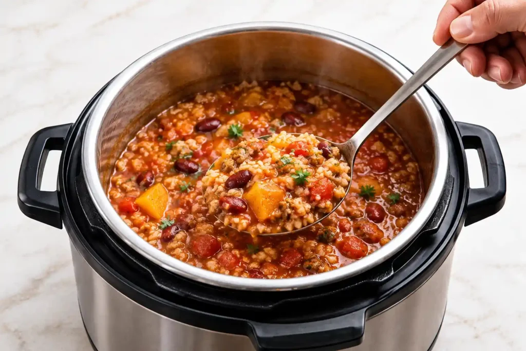 Instant Pot Stuffed Pepper Soup