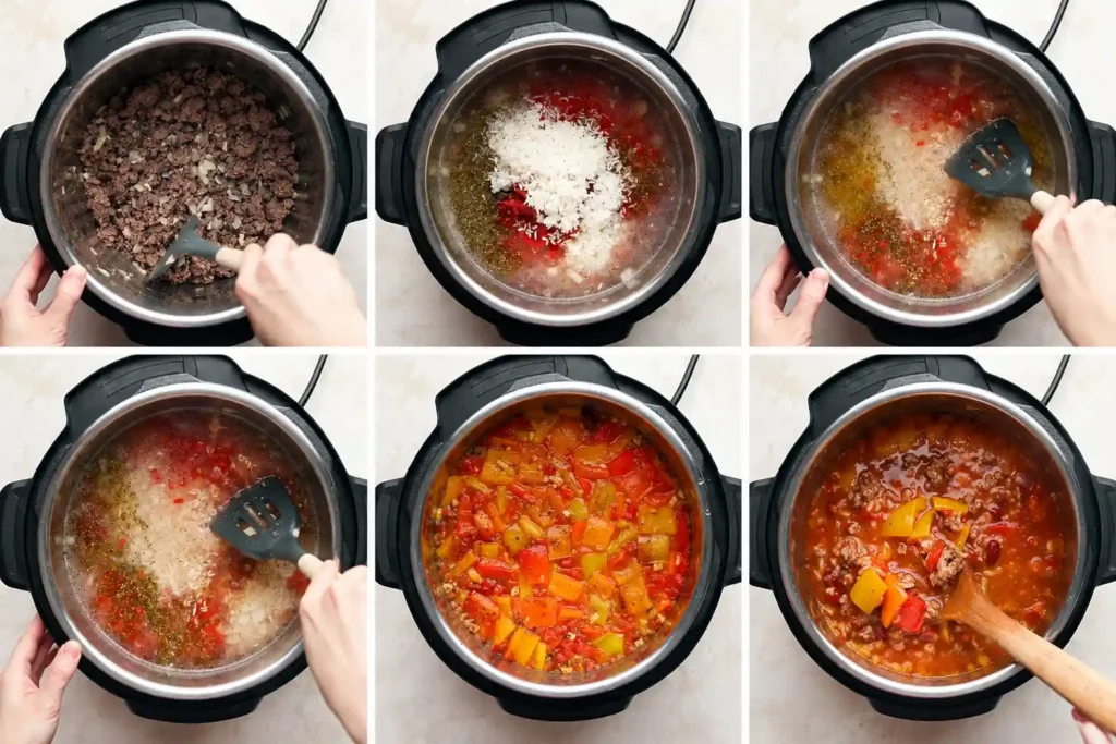 Instant Pot Stuffed Pepper Soup
