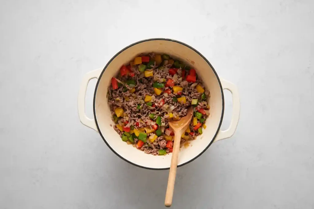 Stovetop Stuffed Pepper Soup